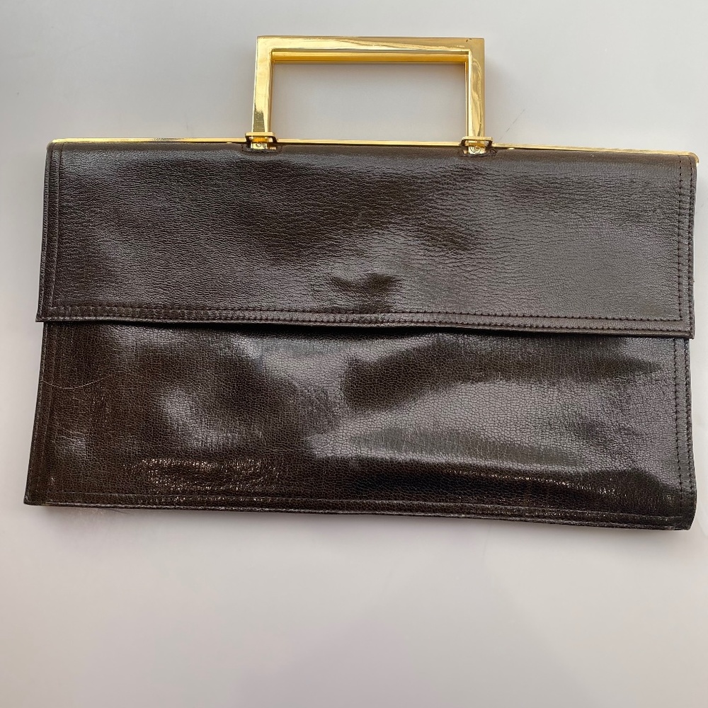 Vintage Dark Brown Sacha of Spain Clutch/Hand/Shoulder Bag